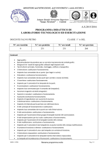 as2015/2016 programma didattico di laboratorio tecnologico ed