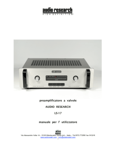 preamplificatore a valvole AUDIO RESEARCH LS