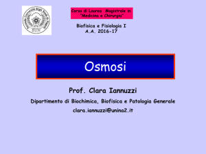 Diapositiva 1 - Dipartimento di Biochimica Biofisica e Patologia