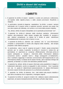 Diritti e doveri del malato - Azienda Ulss 4 Alto Vicentino
