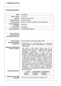 Fiori Barbara - Oncologia Medica P.O. Businco