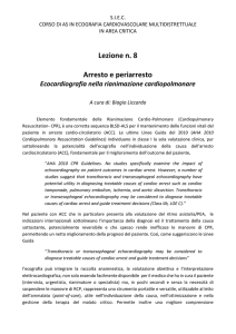 Lezione n. 8 Arresto e periarresto