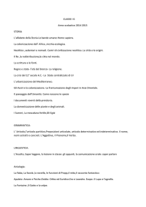 CLASSE IG ITALIANO programma