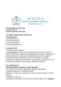 LE VARIE TIPOLOGIE TESTUALI I testi pragmatici 1 Il testo
