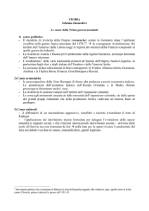 Le cause della Prima guerra mondiale