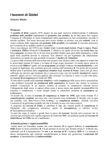 I teoremi di Gödel
