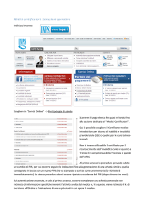 Medici certificatori. Istruzioni operative