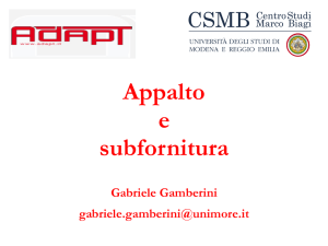 Appalto - Bollettino Adapt