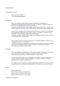 ELENA FIORI Informazioni personali E-mail