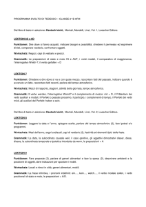 PROGRAMMA SVOLTO DI TEDESCO – CLASSE