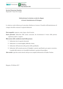 FORMAT RELAZIONE SOCIALE PER RICORSO AdS - ASST-PG23