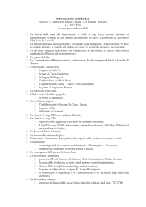 storia 4a - Liceo Classico Machiavelli