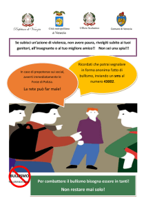 Locandina contrasto bullismo - Ufficio Scolastico Territoriale di