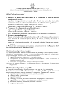 Obiettivi educativi