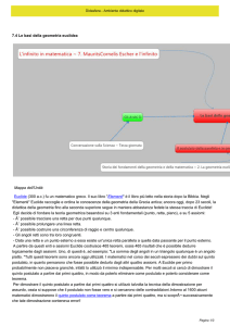 7.4 Le basi della geometria euclidea Mappa dell`Unità Euclide (300