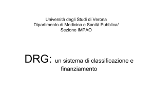 DRG - Università di Verona - Università degli Studi di Verona