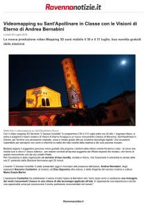 Videomapping su Sant`Apollinare in Classe con