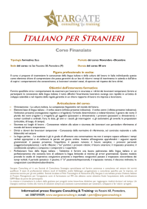 Informativa Corso ITALIANO PER STRANIERI