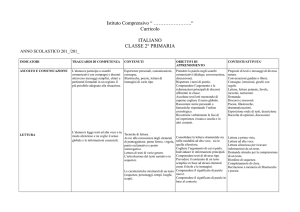 curricolo ITALIANO 2 - Verifiche Scuola Primaria