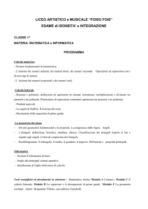 LICEO SCIENTIFICO STATALE "PITAGORA" DI SELARGIUS