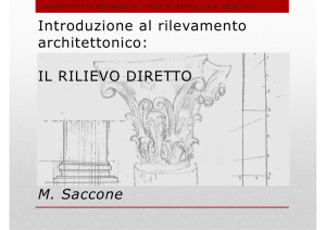 Introduzione al rilevamento architettonico: IL