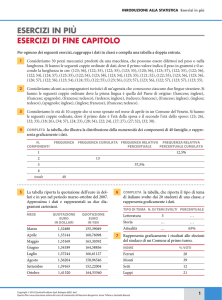Esercizi di fine capitolo - Zanichelli online per la scuola
