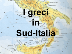 I greci in Sud-Italia e in Turchia