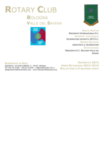 Bollettino n.9 - Articolo Service Rotary Valle del Savena su Bologna