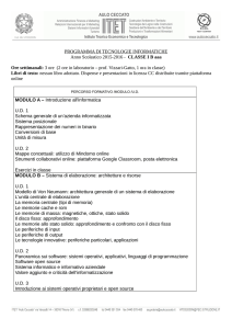 Programma di Tecnologie informatiche