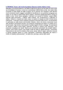 6. RICERCA: Cuore: cibi ricchi di proteine riducono rischio infarto e