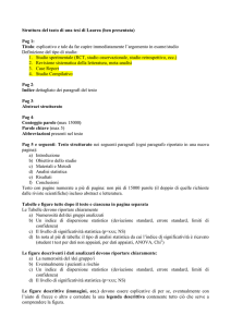 Struttura del tasto di una tesi di Laurea (ben presentata) Pag 1