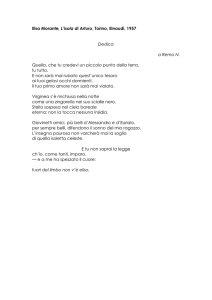 Elsa Morante, L`isola di Arturo, Torino, Einaudi, 1957 Dedica a