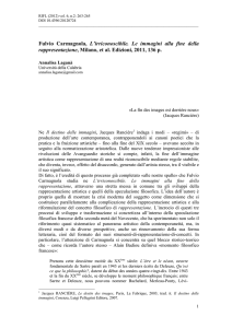 Fulvio Carmagnola, L`irriconoscibile. Le immagini alla fine della