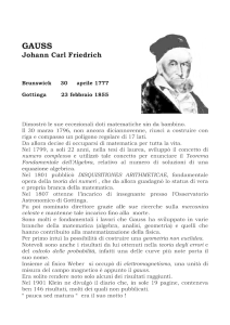 GAUSS Johann Carl Friedrich
