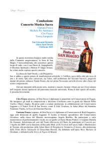 z| \tÇétÇÉ Conduzione Concerto Musica Sacra