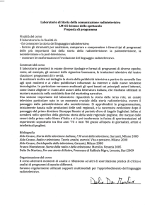 delle più importanti fasi della storia della radiotelevisione