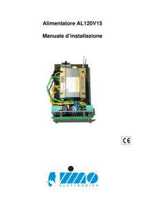 Alimentatore AL120V15 Manuale d`installazione