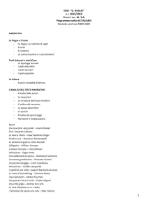 as 2015/2016 Classe I sez. AL SA Programma svolto di ITALIANO