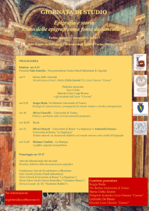 Epigrafia e storia: l`uso delle epigrafi come fonte documentaria