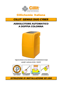 Cillichemie Italiana CILLIT GENIUS DUO CYBER ADDOLCITORE