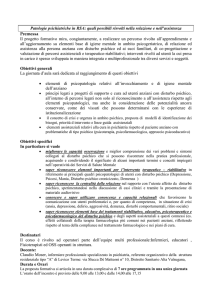 Patologie psichiatriche in RSA - Azienda Pubblica di Servizi alla