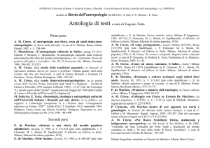 Frontespizio della dispensa