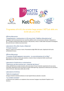 Programma attività che avranno luogo presso il KETLab dalle ore 16