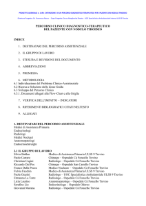 Percorso Clinico per il paziente con Nodulo Tiroideo 2014