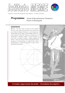 Giornalismo investigativo - Dott. Giuseppe Campisi