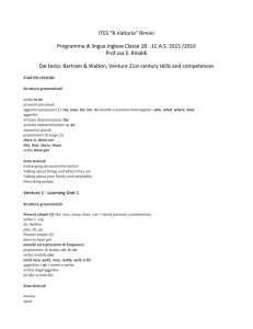 Rimini Programma di lingua inglese Classe 1B - 1C AS