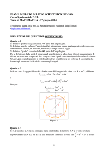 ESAME DI STATO DI LICEO SCIENTIFICO 2003