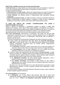 DIRITTO DEL LAVORO (riassunto libro di Ghera-Garilli