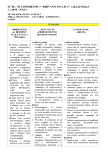 Italiano - ICS Giovanni Paolo II