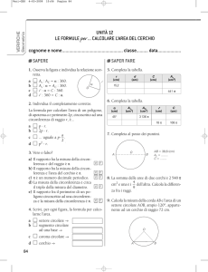SAPERE SAPER FARE UNITÀ 12 LE FORMULE per... CALCOLARE